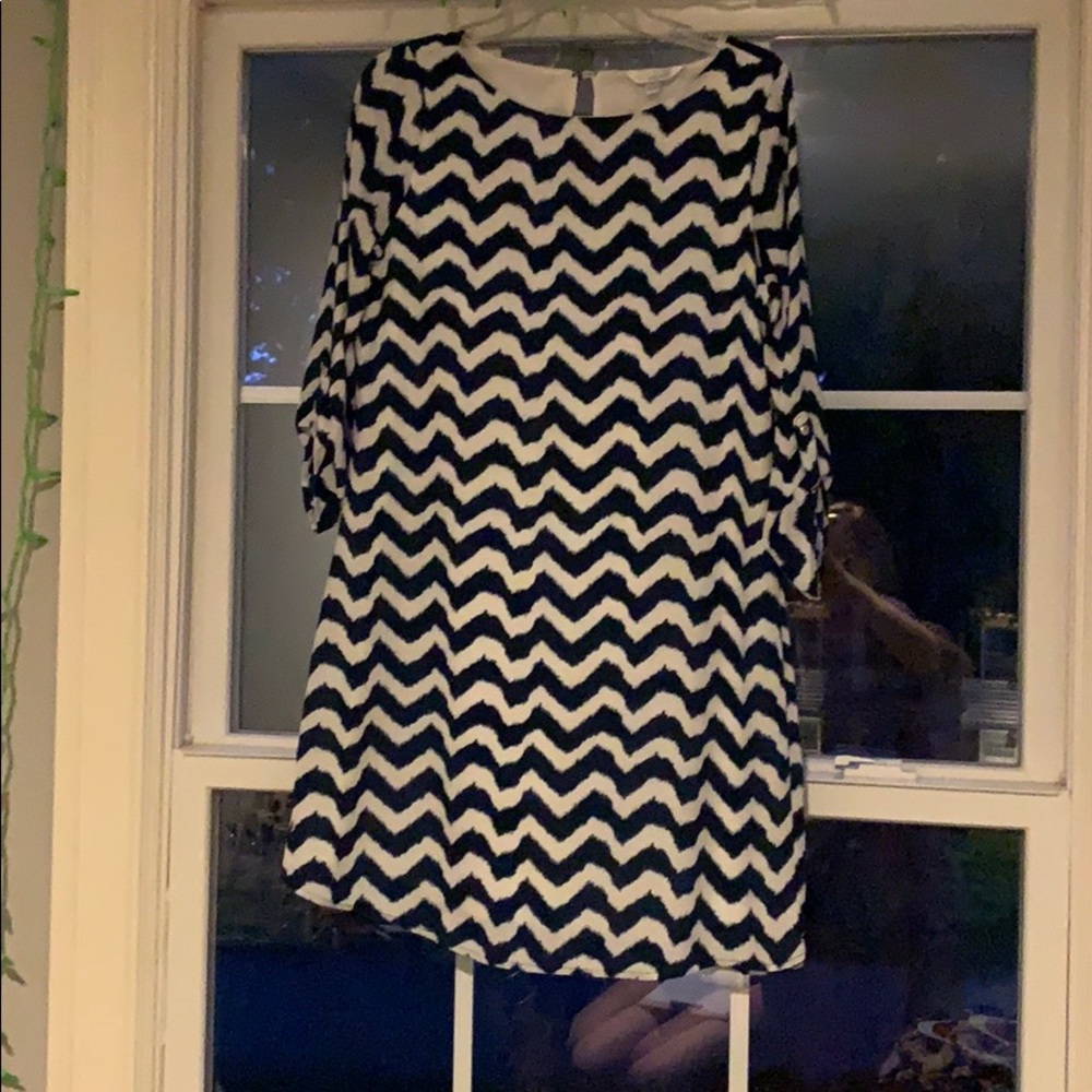 Blue and white dress!!